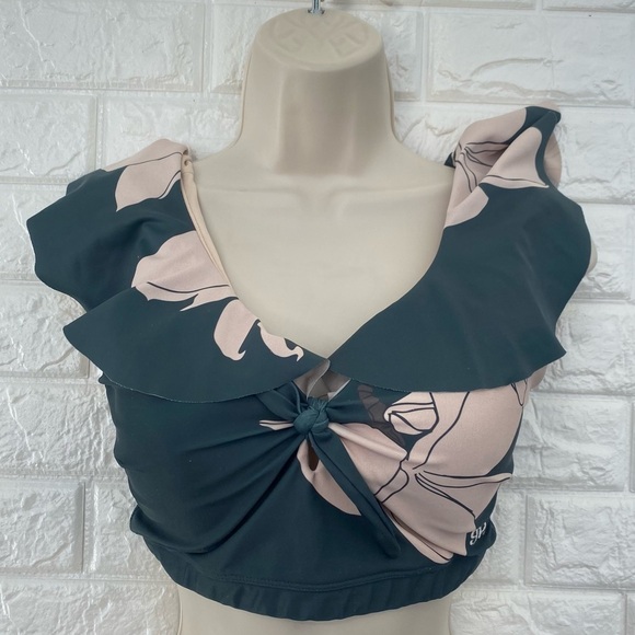 Albion Emerald Tigerlily Lauren Swim Crop Small - Picture 9 of 9